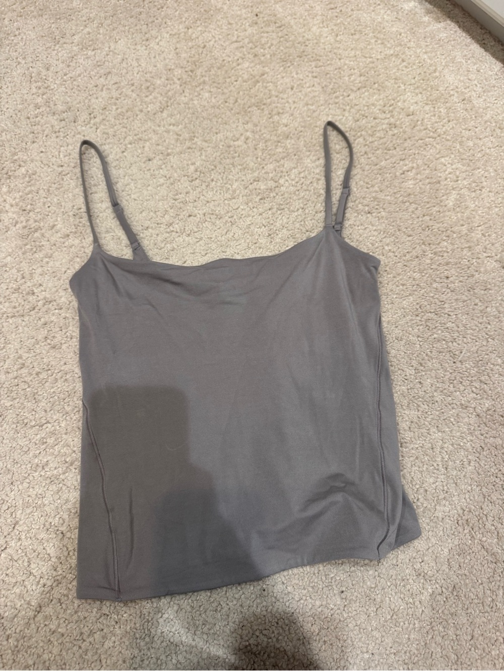 Women's Gray Spaghetti Strap Cami Top